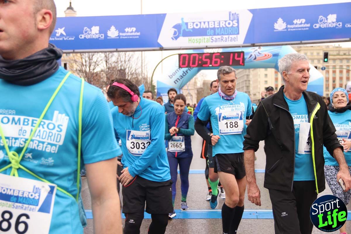 Carrera de Bomberos de Madrid-Hospital San Rafael meta 7, del minuto 55 a 1h