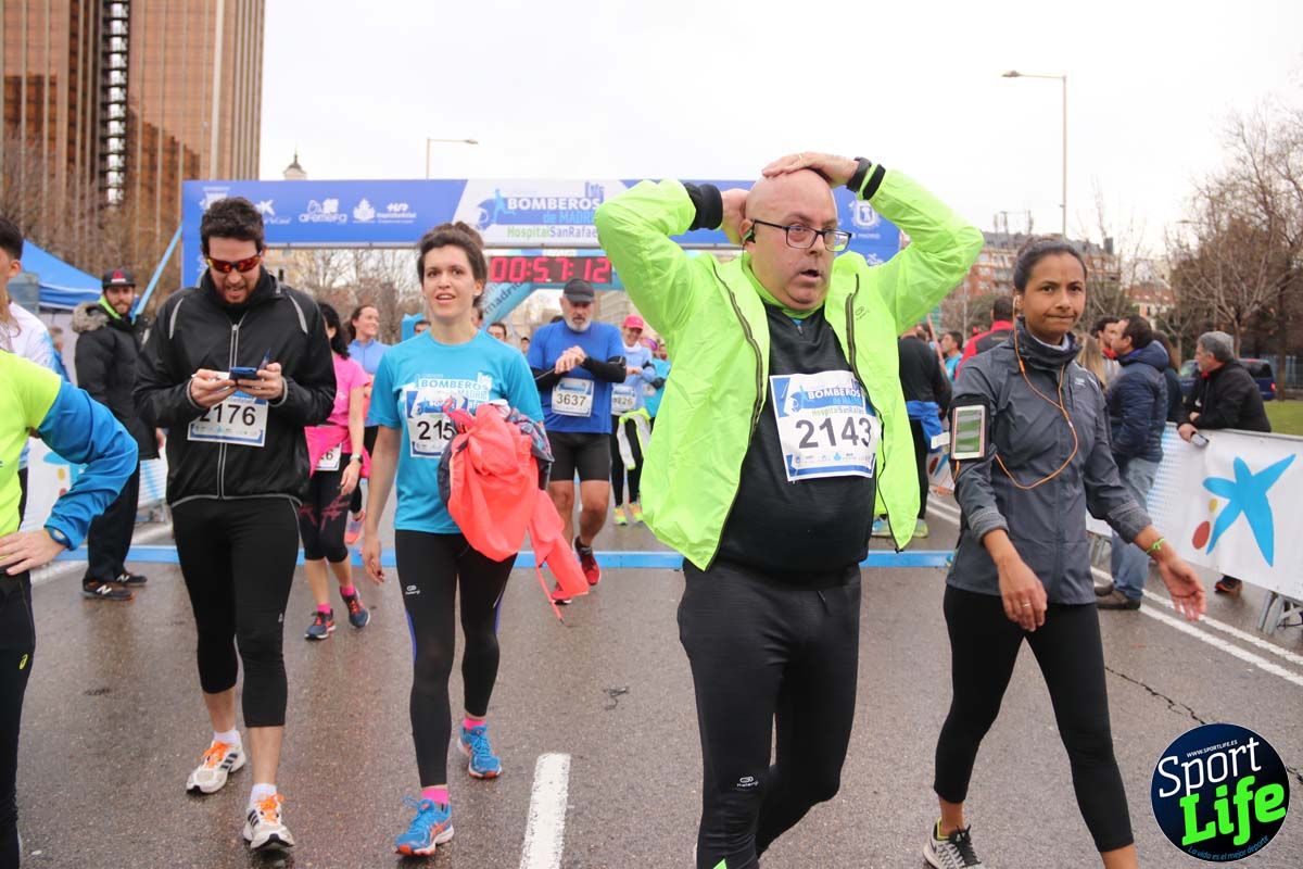 Carrera de Bomberos de Madrid-Hospital San Rafael meta 7, del minuto 55 a 1h