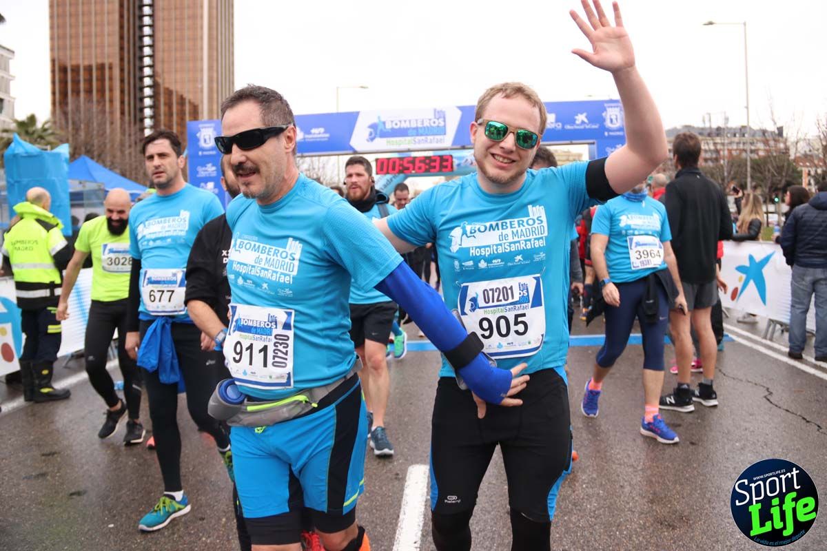 Carrera de Bomberos de Madrid-Hospital San Rafael meta 7, del minuto 55 a 1h