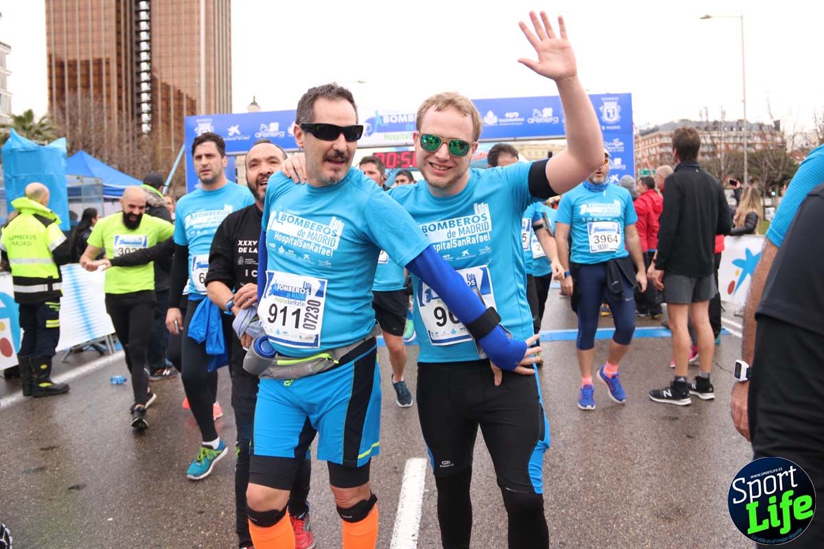 Carrera de Bomberos de Madrid-Hospital San Rafael meta 7, del minuto 55 a 1h