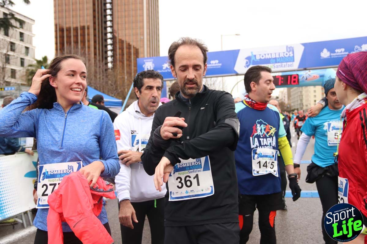 Carrera de Bomberos de Madrid-Hospital San Rafael meta 7, del minuto 55 a 1h
