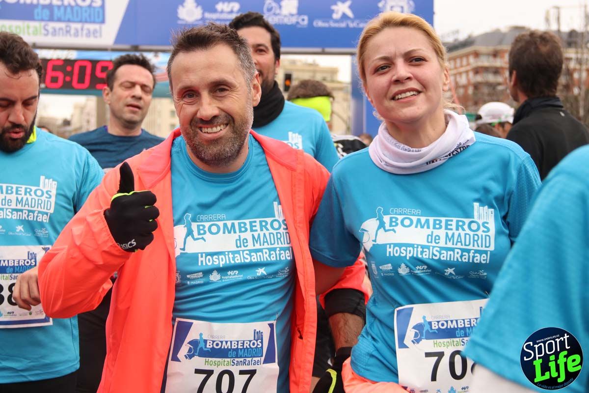 Carrera de Bomberos de Madrid-Hospital San Rafael meta 7, del minuto 55 a 1h