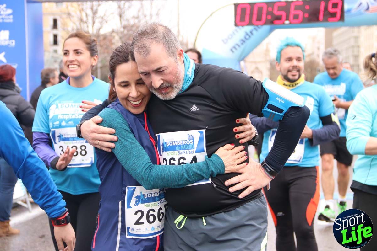 Carrera de Bomberos de Madrid-Hospital San Rafael meta 7, del minuto 55 a 1h