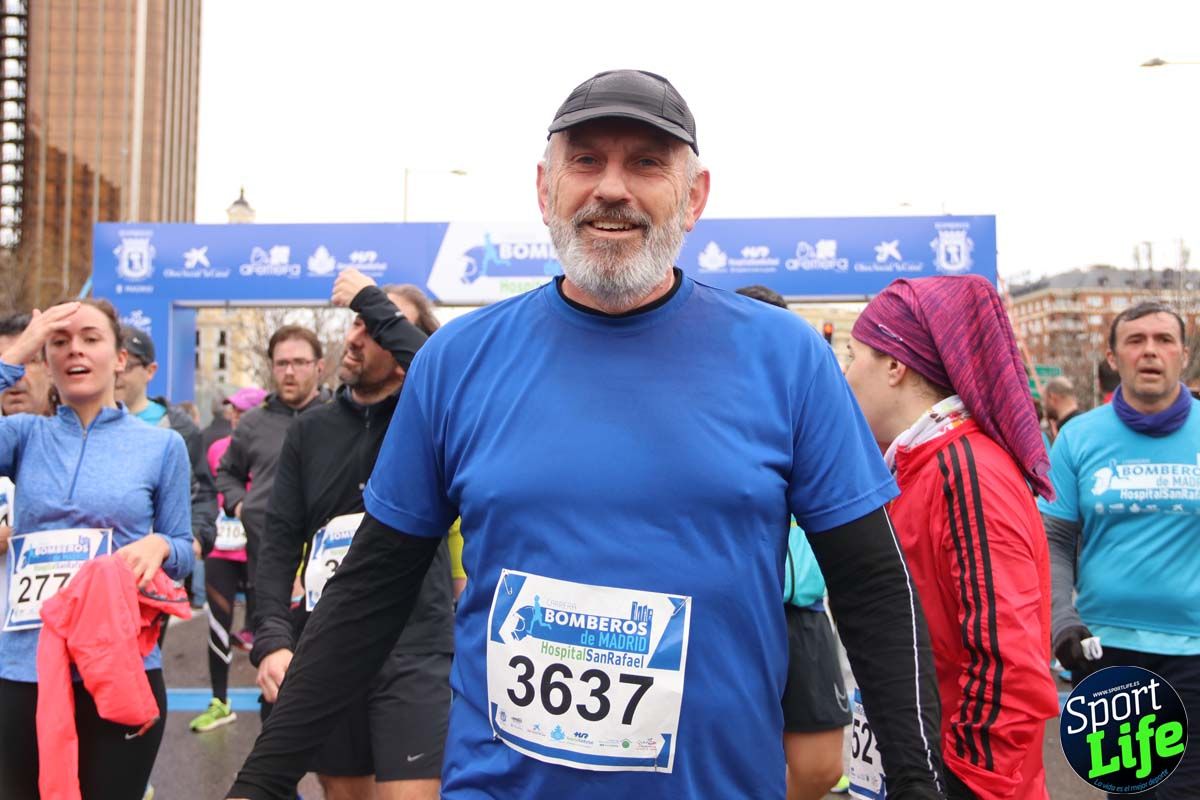 Carrera de Bomberos de Madrid-Hospital San Rafael meta 7, del minuto 55 a 1h