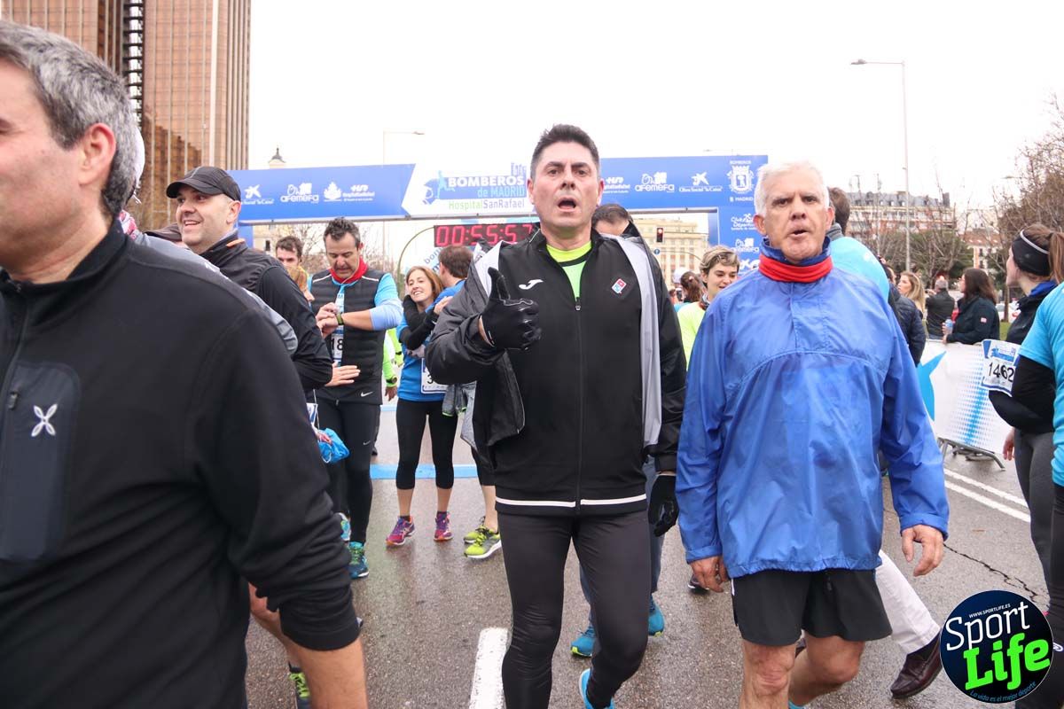 Carrera de Bomberos de Madrid-Hospital San Rafael meta 7, del minuto 55 a 1h