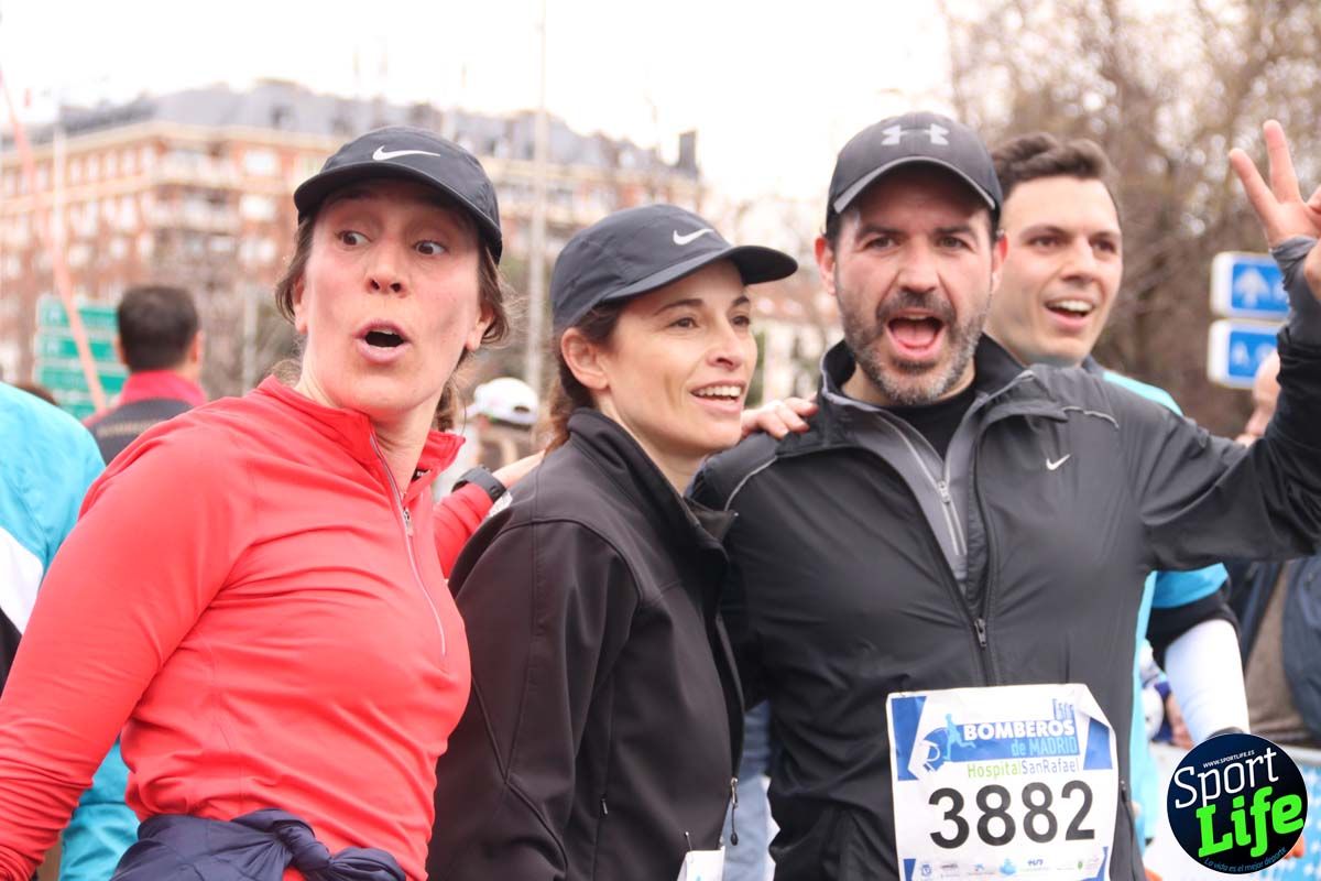 Carrera de Bomberos de Madrid-Hospital San Rafael meta 7, del minuto 55 a 1h