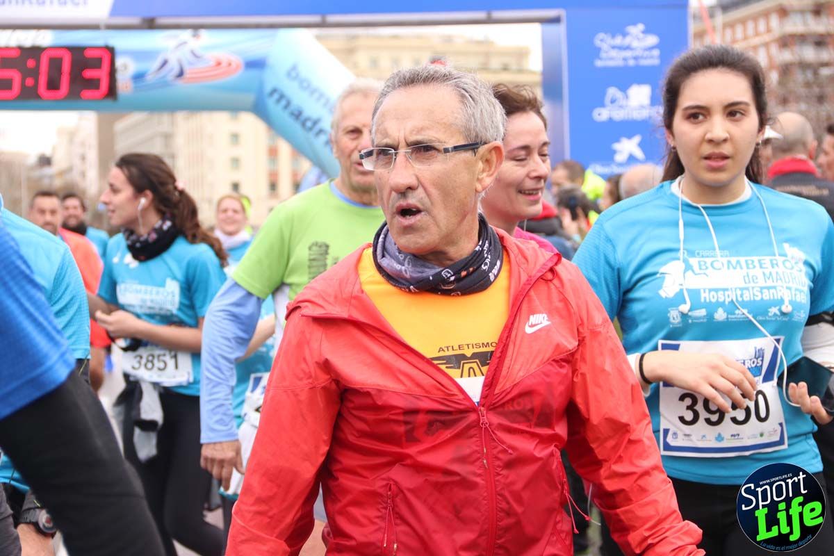 Carrera de Bomberos de Madrid-Hospital San Rafael meta 7, del minuto 55 a 1h