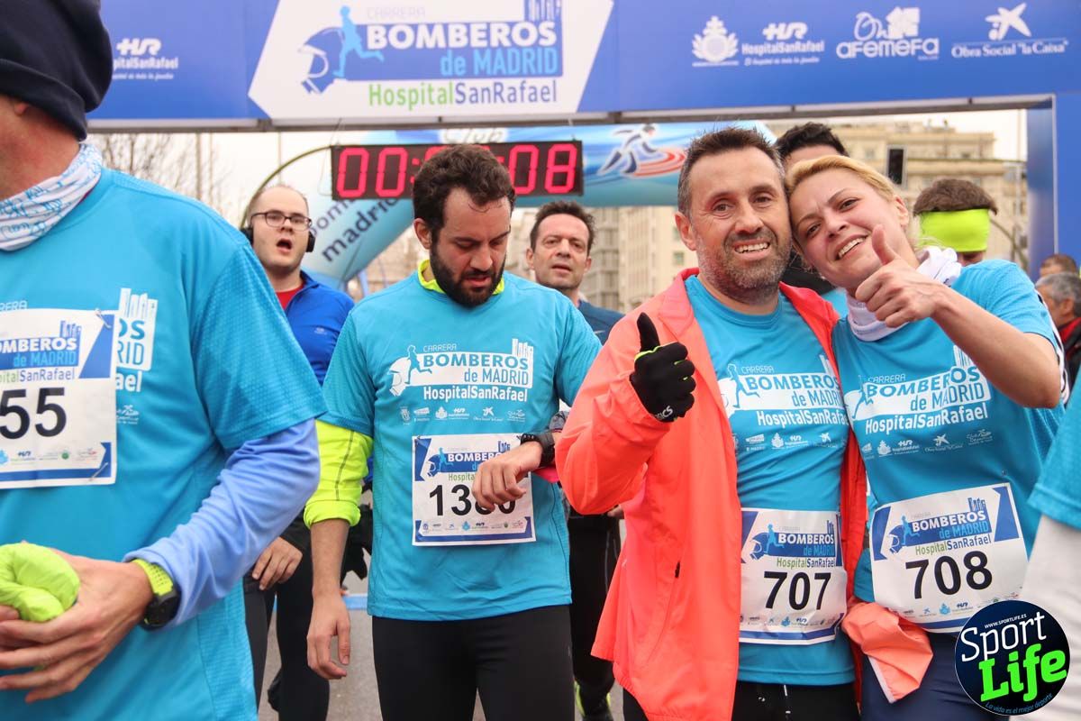 Carrera de Bomberos de Madrid-Hospital San Rafael meta 7, del minuto 55 a 1h