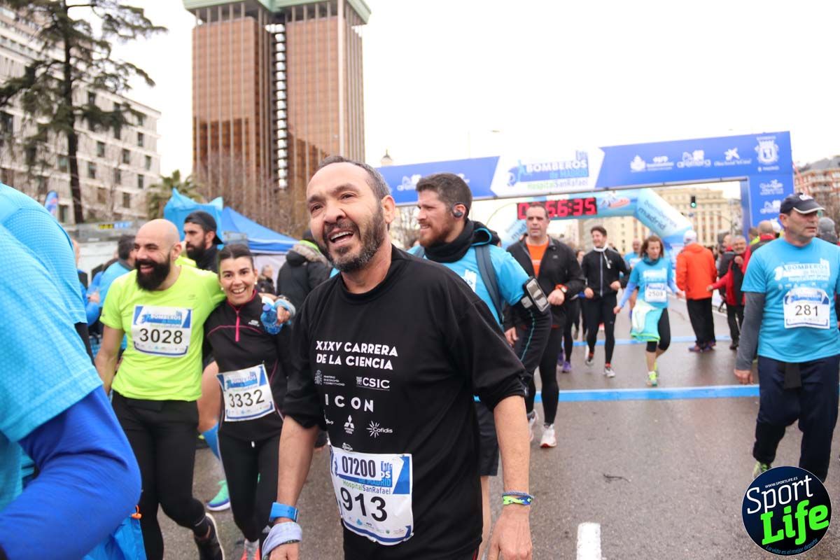 Carrera de Bomberos de Madrid-Hospital San Rafael meta 7, del minuto 55 a 1h