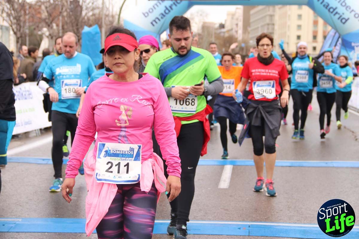 Carrera de Bomberos de Madrid-Hospital San Rafael meta 7, del minuto 55 a 1h