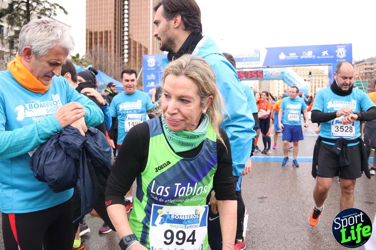 Carrera de Bomberos de Madrid-Hospital San Rafael meta 7, del minuto 55 a 1h
