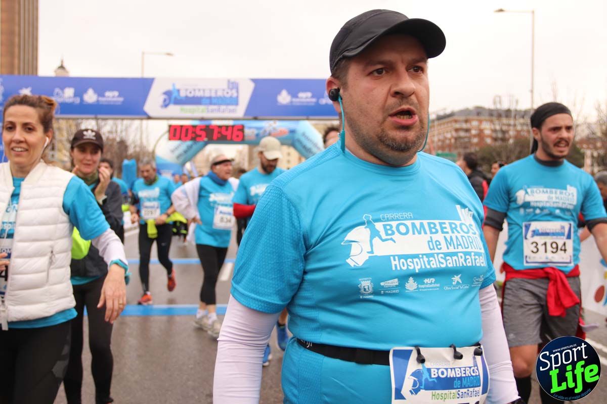 Carrera de Bomberos de Madrid-Hospital San Rafael meta 7, del minuto 55 a 1h