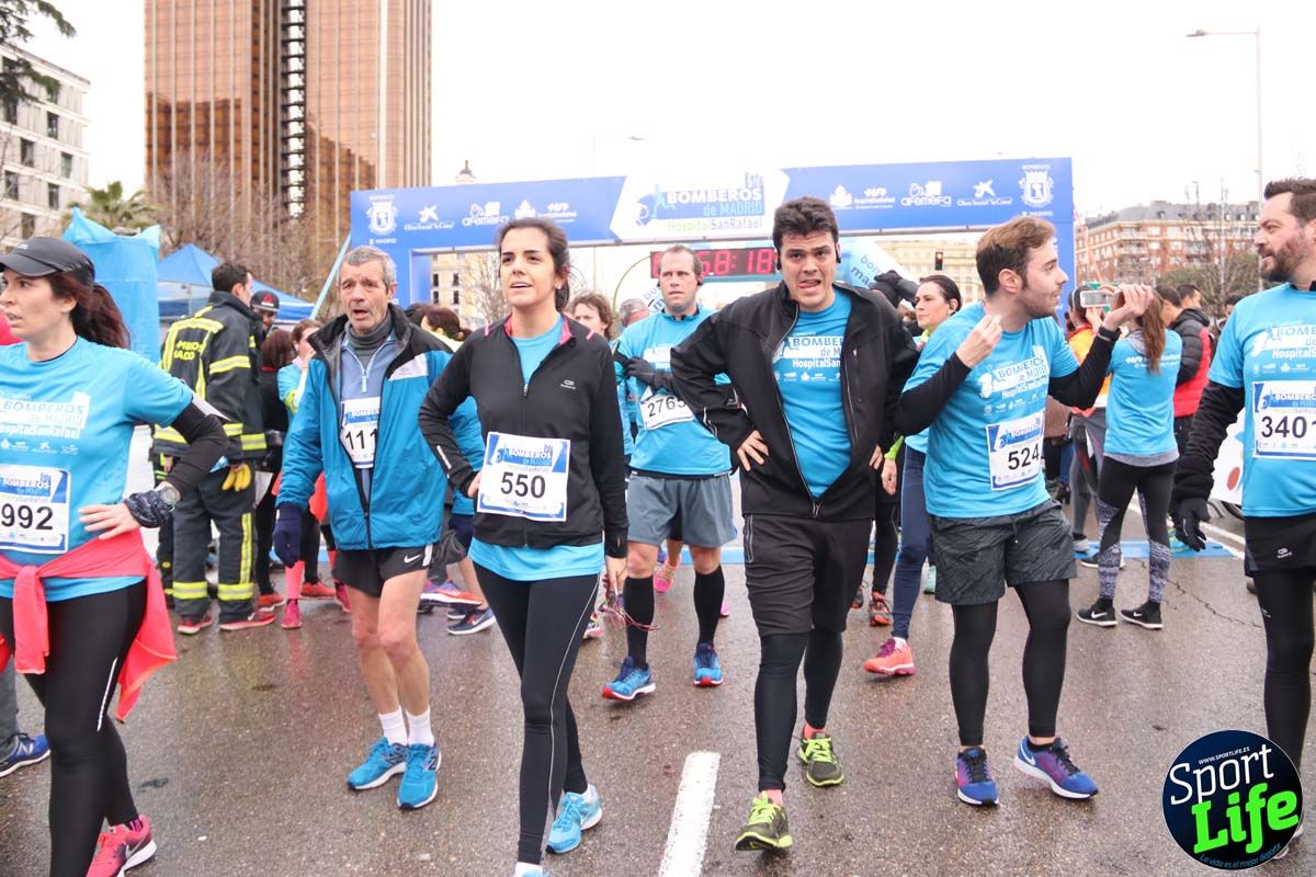 Carrera de Bomberos de Madrid-Hospital San Rafael meta 7, del minuto 55 a 1h