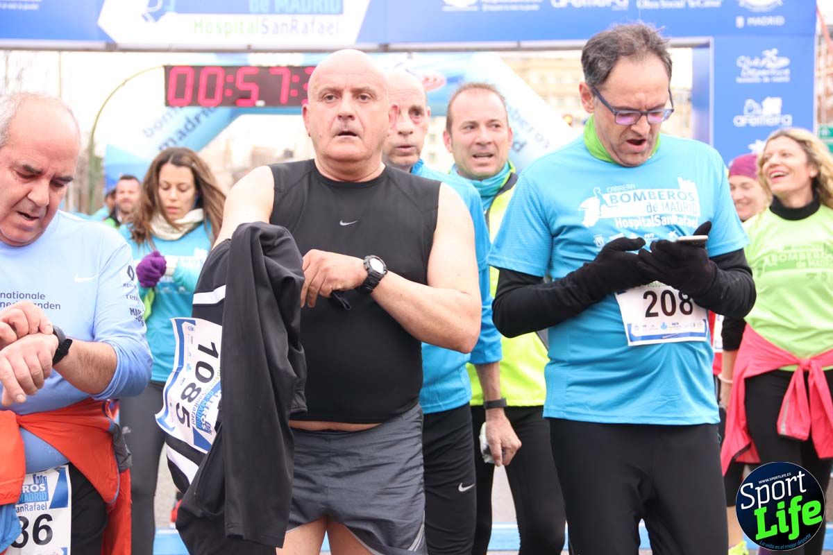 Carrera de Bomberos de Madrid-Hospital San Rafael meta 7, del minuto 55 a 1h