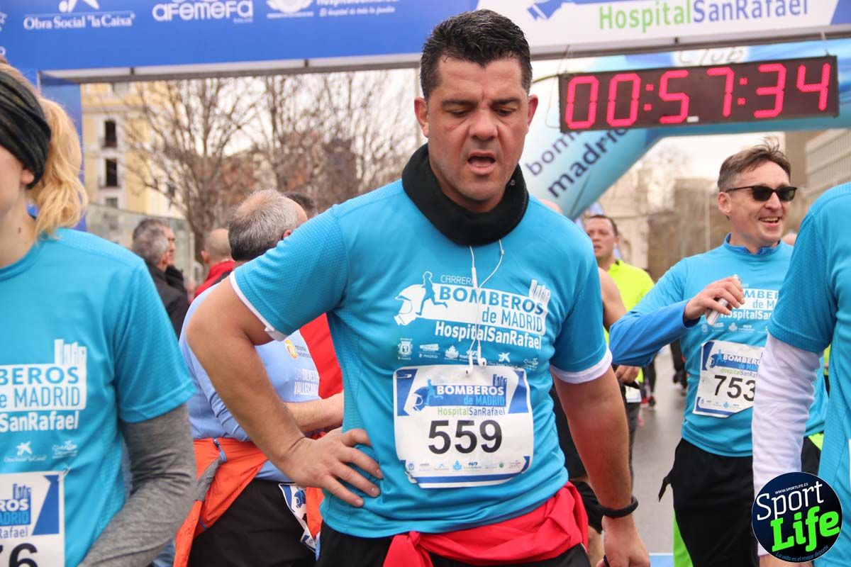 Carrera de Bomberos de Madrid-Hospital San Rafael meta 7, del minuto 55 a 1h