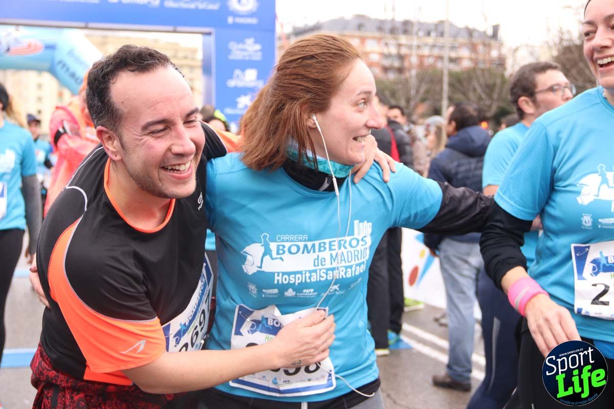 Carrera de Bomberos de Madrid-Hospital San Rafael meta 7, del minuto 55 a 1h