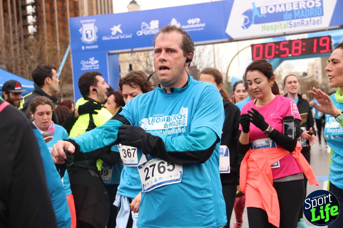 Carrera de Bomberos de Madrid-Hospital San Rafael meta 7, del minuto 55 a 1h