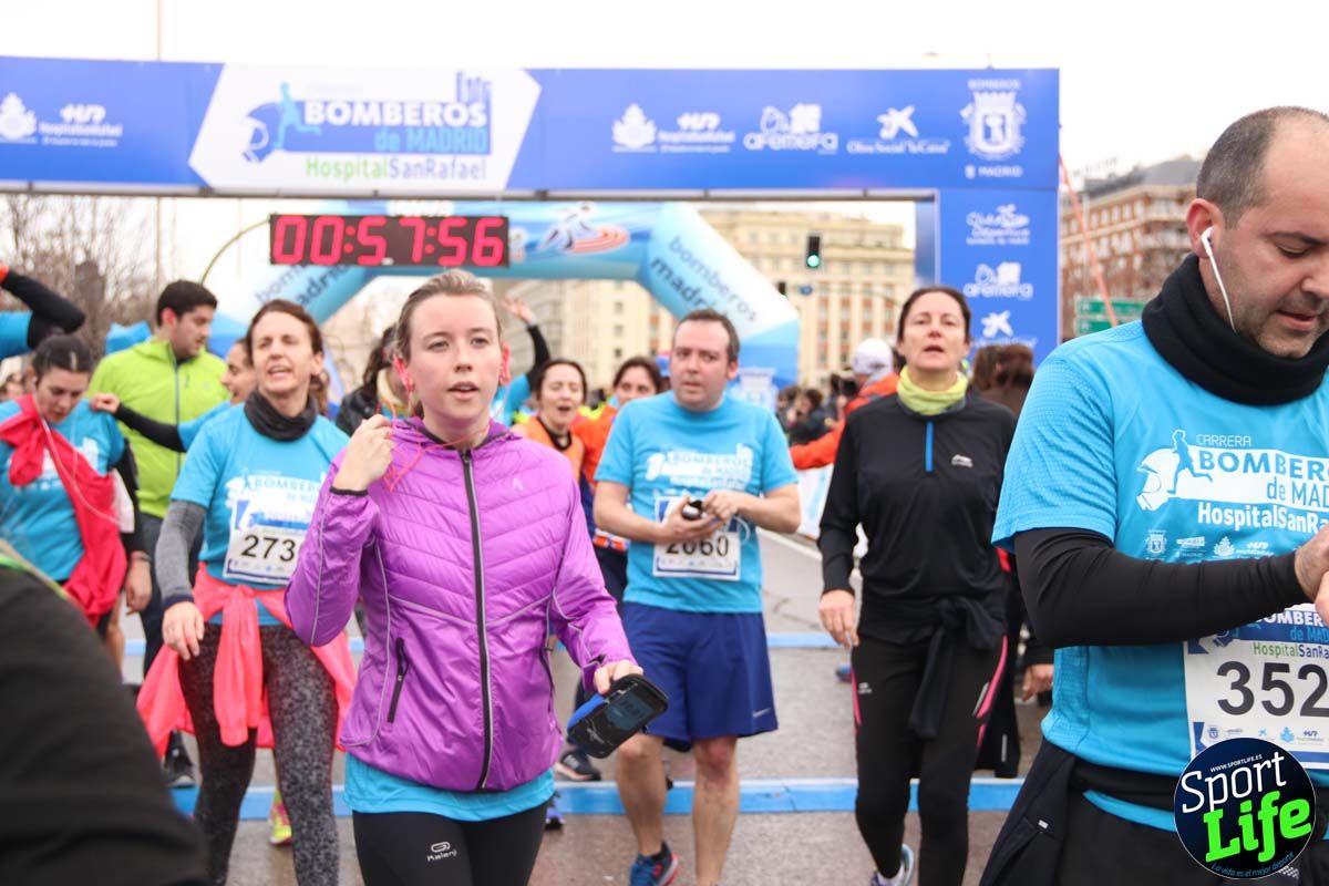 Carrera de Bomberos de Madrid-Hospital San Rafael meta 7, del minuto 55 a 1h
