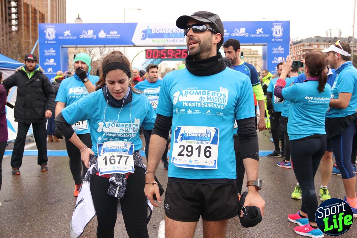 Carrera de Bomberos de Madrid-Hospital San Rafael meta 7, del minuto 55 a 1h