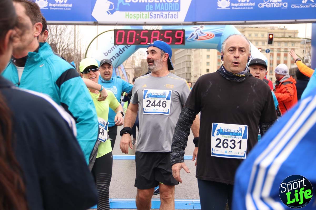 Carrera de Bomberos de Madrid-Hospital San Rafael meta 7, del minuto 55 a 1h