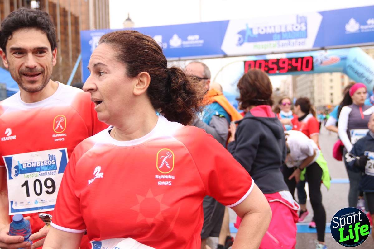 Carrera de Bomberos de Madrid-Hospital San Rafael meta 7, del minuto 55 a 1h