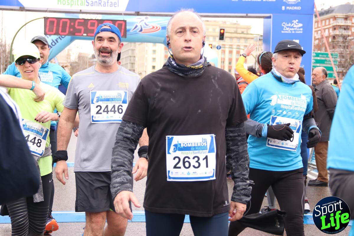 Carrera de Bomberos de Madrid-Hospital San Rafael meta 7, del minuto 55 a 1h