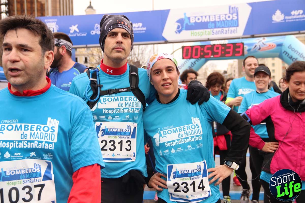 Carrera de Bomberos de Madrid-Hospital San Rafael meta 7, del minuto 55 a 1h