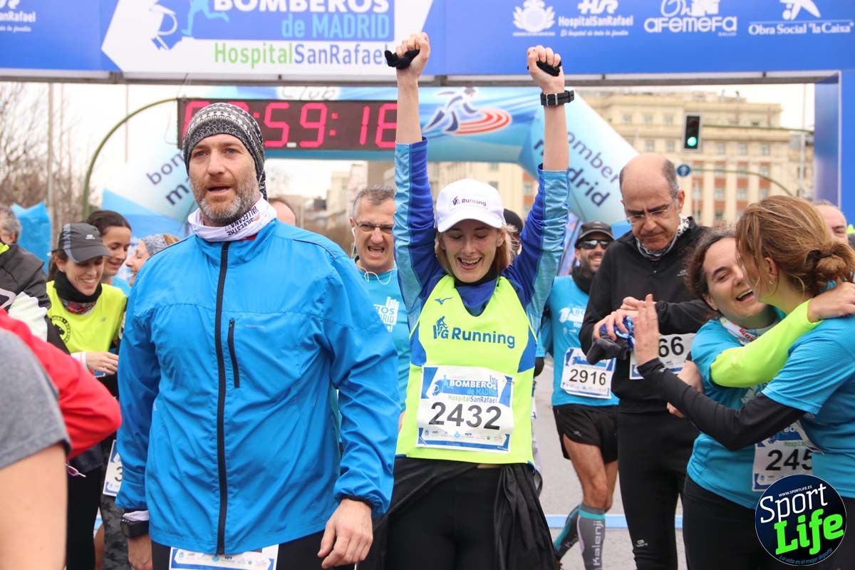 Carrera de Bomberos de Madrid-Hospital San Rafael meta 7, del minuto 55 a 1h