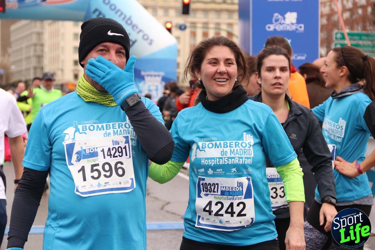 Carrera de Bomberos de Madrid-Hospital San Rafael meta 7, del minuto 55 a 1h