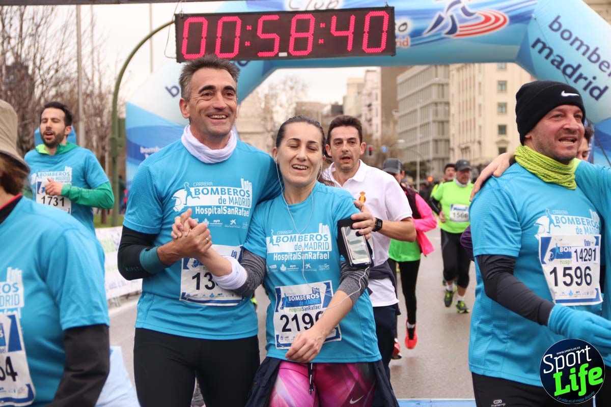 Carrera de Bomberos de Madrid-Hospital San Rafael meta 7, del minuto 55 a 1h