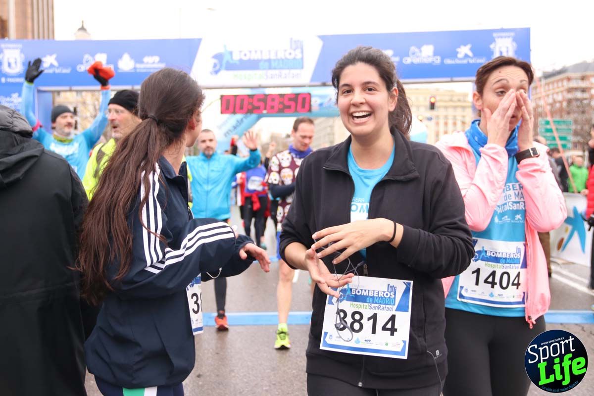 Carrera de Bomberos de Madrid-Hospital San Rafael meta 7, del minuto 55 a 1h