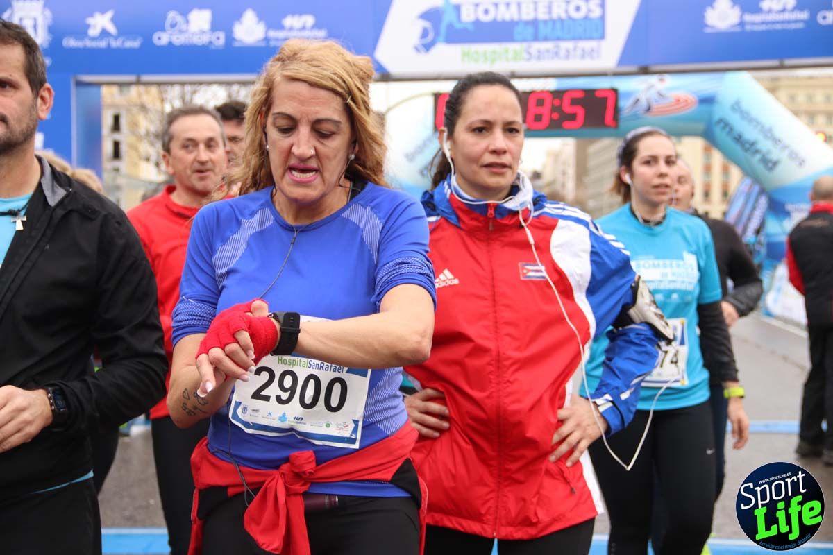 Carrera de Bomberos de Madrid-Hospital San Rafael meta 7, del minuto 55 a 1h