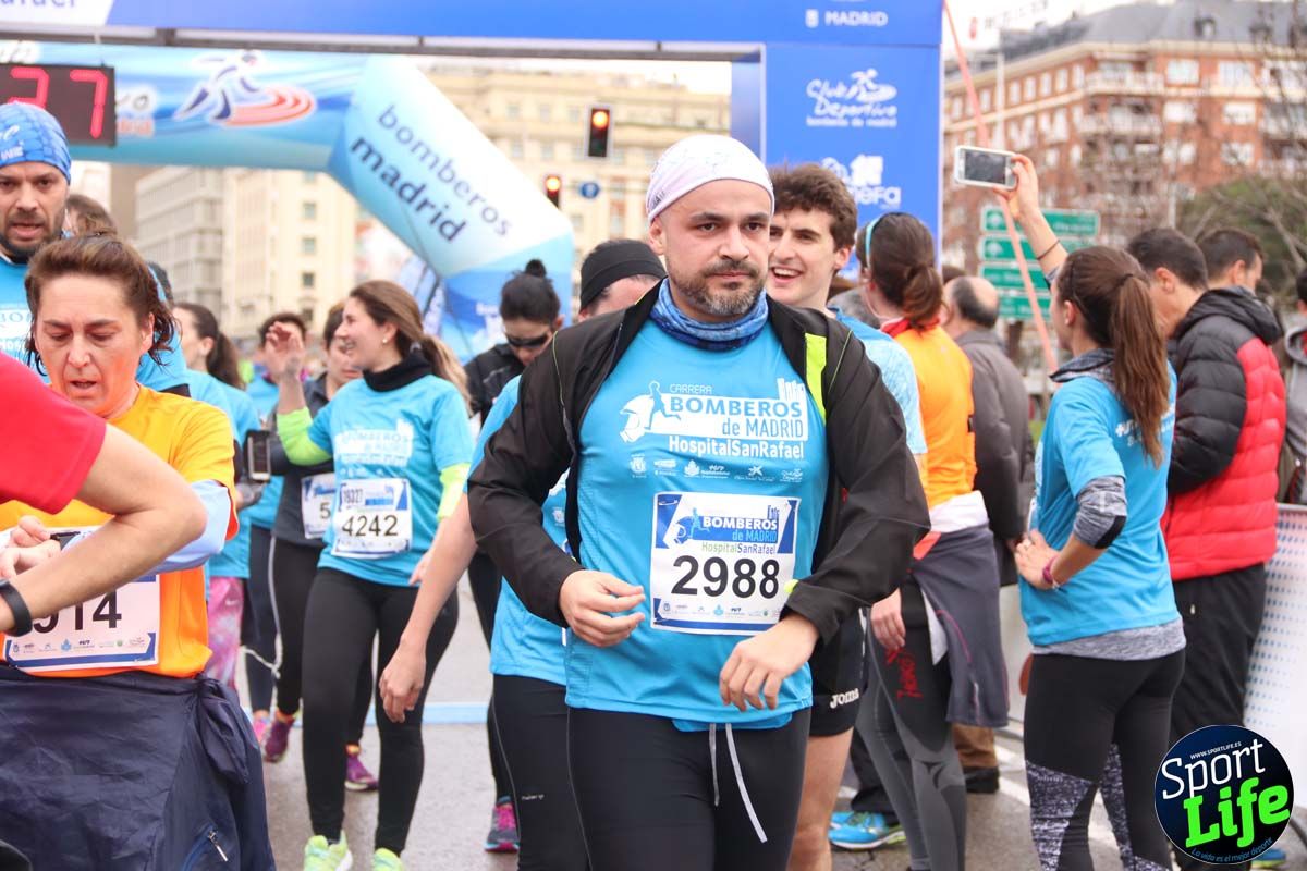 Carrera de Bomberos de Madrid-Hospital San Rafael meta 7, del minuto 55 a 1h