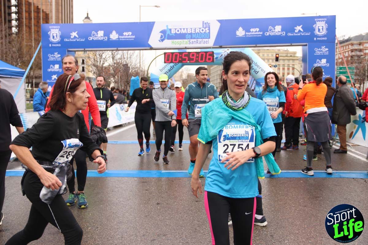 Carrera de Bomberos de Madrid-Hospital San Rafael meta 7, del minuto 55 a 1h
