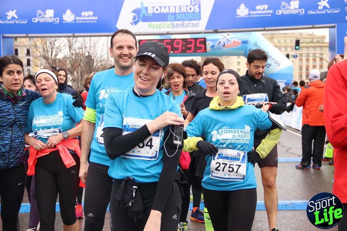 Carrera de Bomberos de Madrid-Hospital San Rafael meta 7, del minuto 55 a 1h