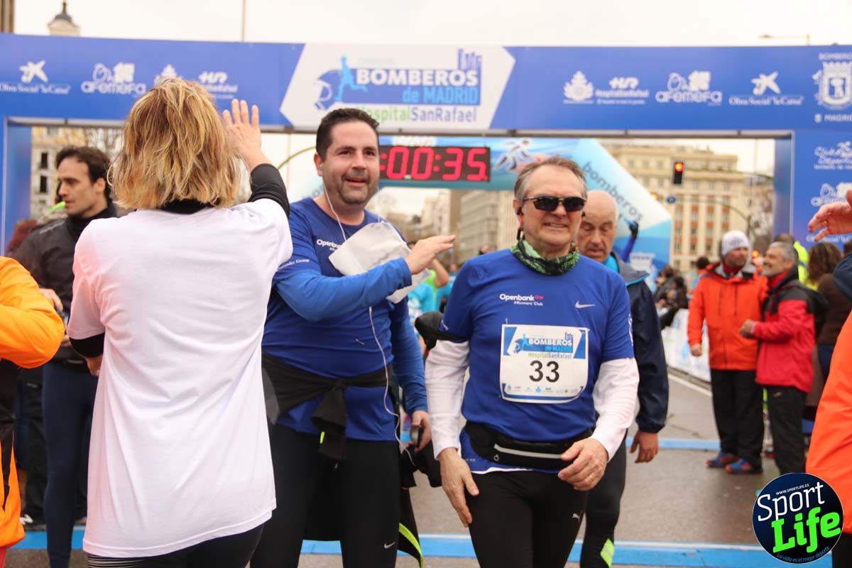 Carrera de Bomberos de Madrid-Hospital San Rafael meta 7, del minuto 55 a 1h