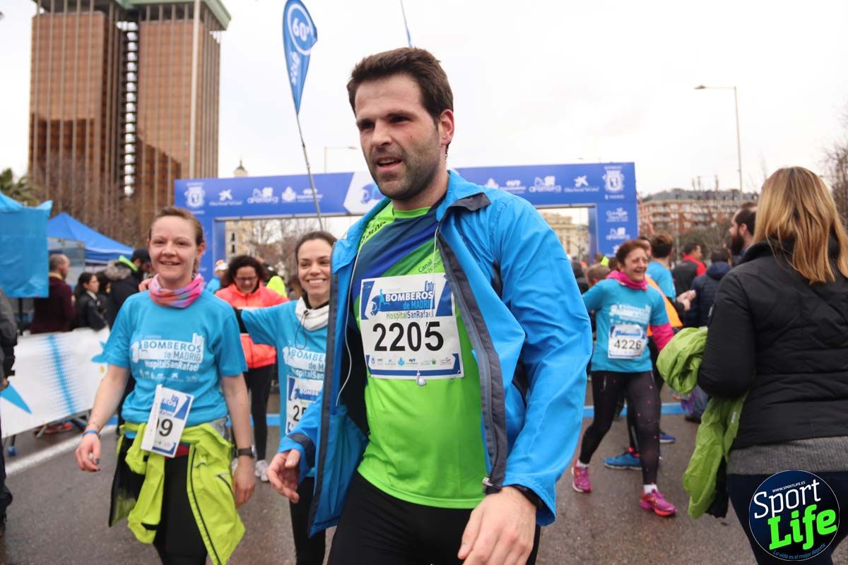 Carrera de Bomberos de Madrid-Hospital San Rafael meta 7, del minuto 55 a 1h