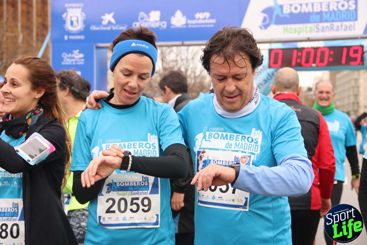 Carrera de Bomberos de Madrid-Hospital San Rafael meta 7, del minuto 55 a 1h