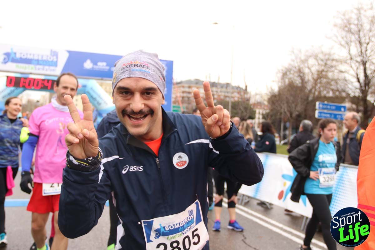 Carrera de Bomberos de Madrid-Hospital San Rafael meta 7, del minuto 55 a 1h