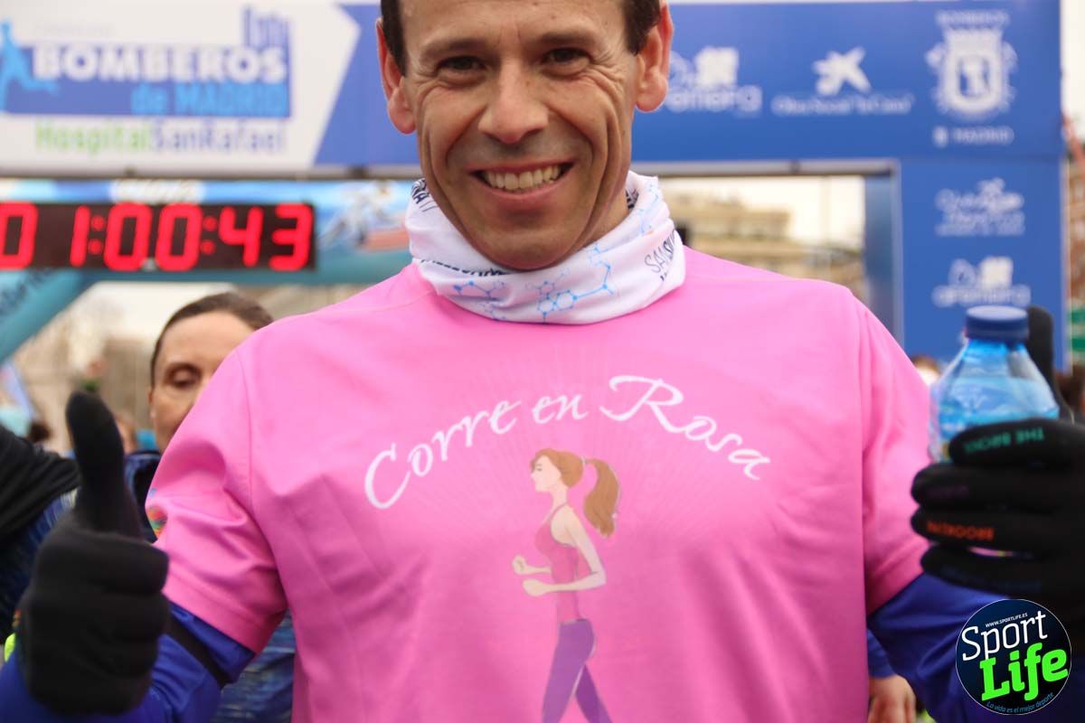 Carrera de Bomberos de Madrid-Hospital San Rafael meta 7, del minuto 55 a 1h