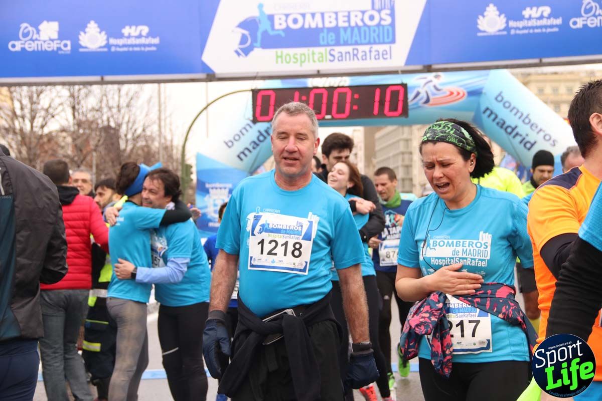 Carrera de Bomberos de Madrid-Hospital San Rafael meta 7, del minuto 55 a 1h