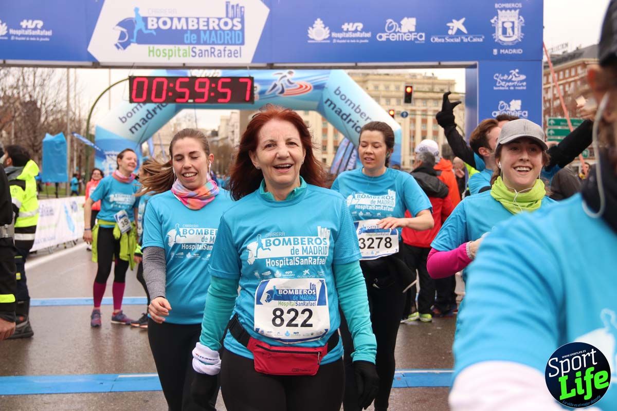 Carrera de Bomberos de Madrid-Hospital San Rafael meta 7, del minuto 55 a 1h