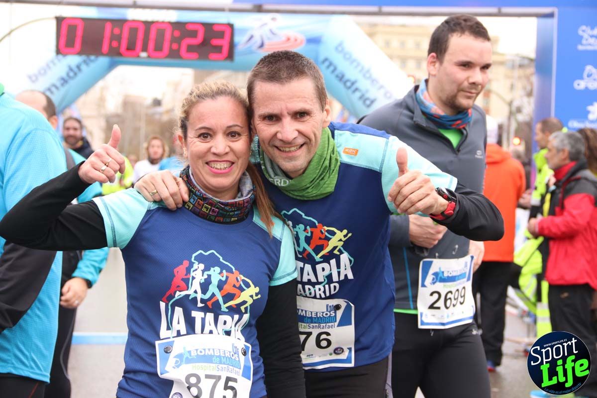 Carrera de Bomberos de Madrid-Hospital San Rafael meta 7, del minuto 55 a 1h