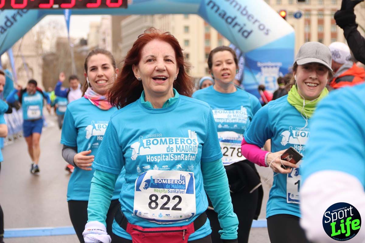 Carrera de Bomberos de Madrid-Hospital San Rafael meta 7, del minuto 55 a 1h