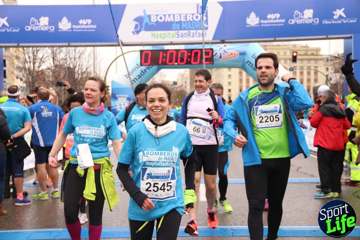Carrera de Bomberos de Madrid-Hospital San Rafael meta 7, del minuto 55 a 1h