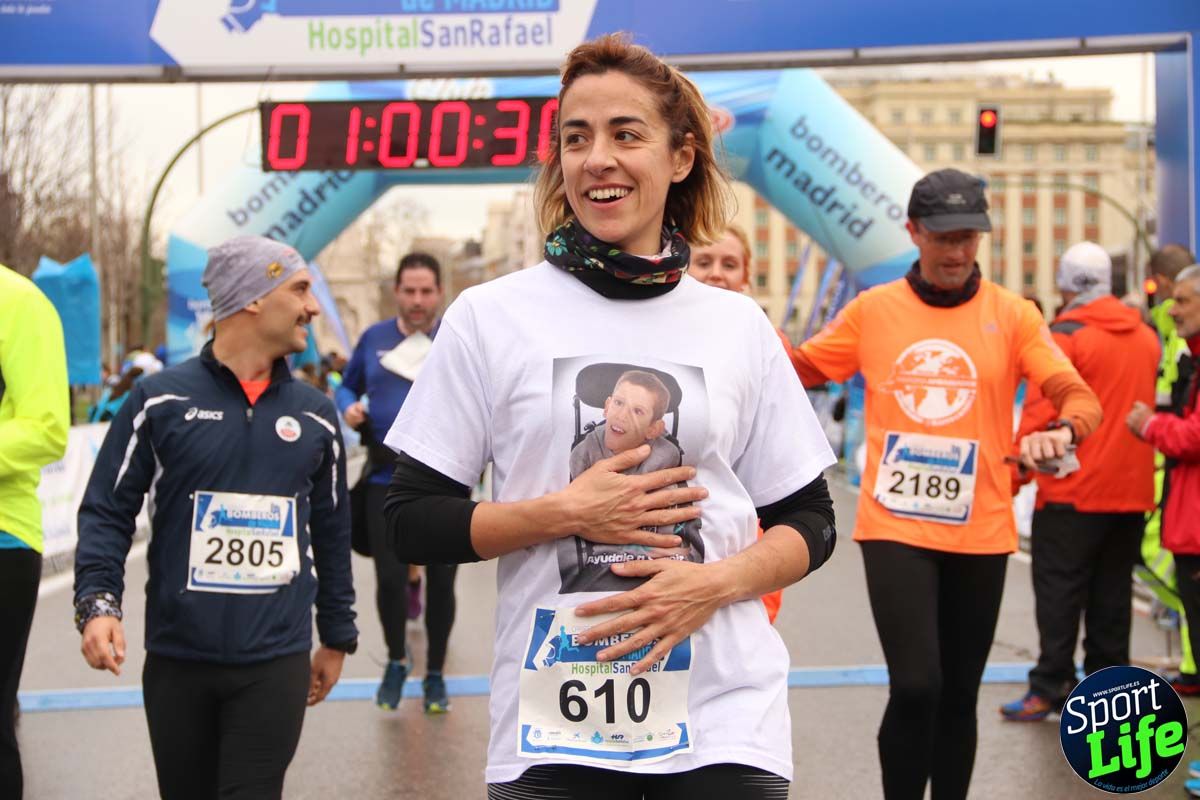 Carrera de Bomberos de Madrid-Hospital San Rafael meta 7, del minuto 55 a 1h