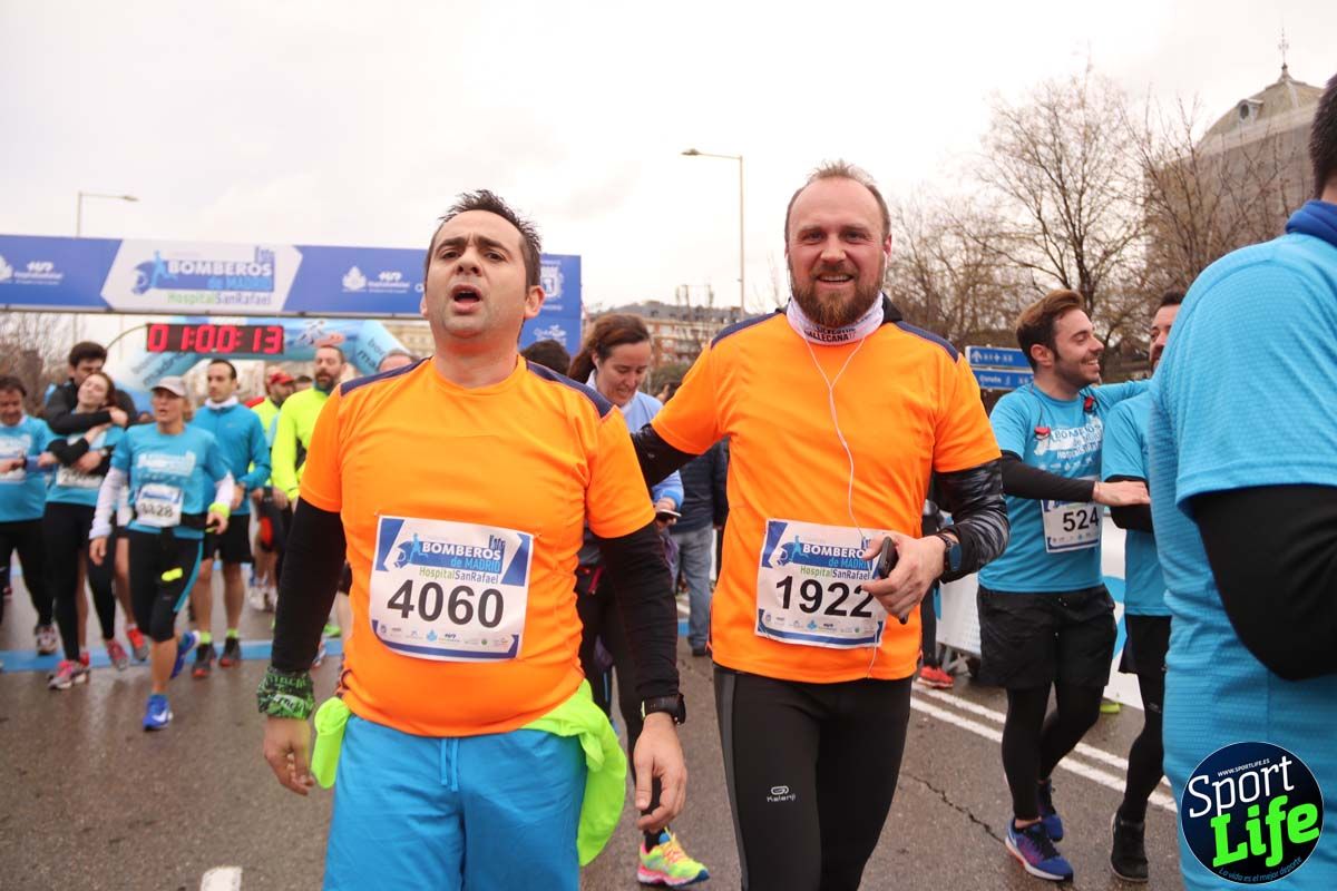 Carrera de Bomberos de Madrid-Hospital San Rafael meta 7, del minuto 55 a 1h