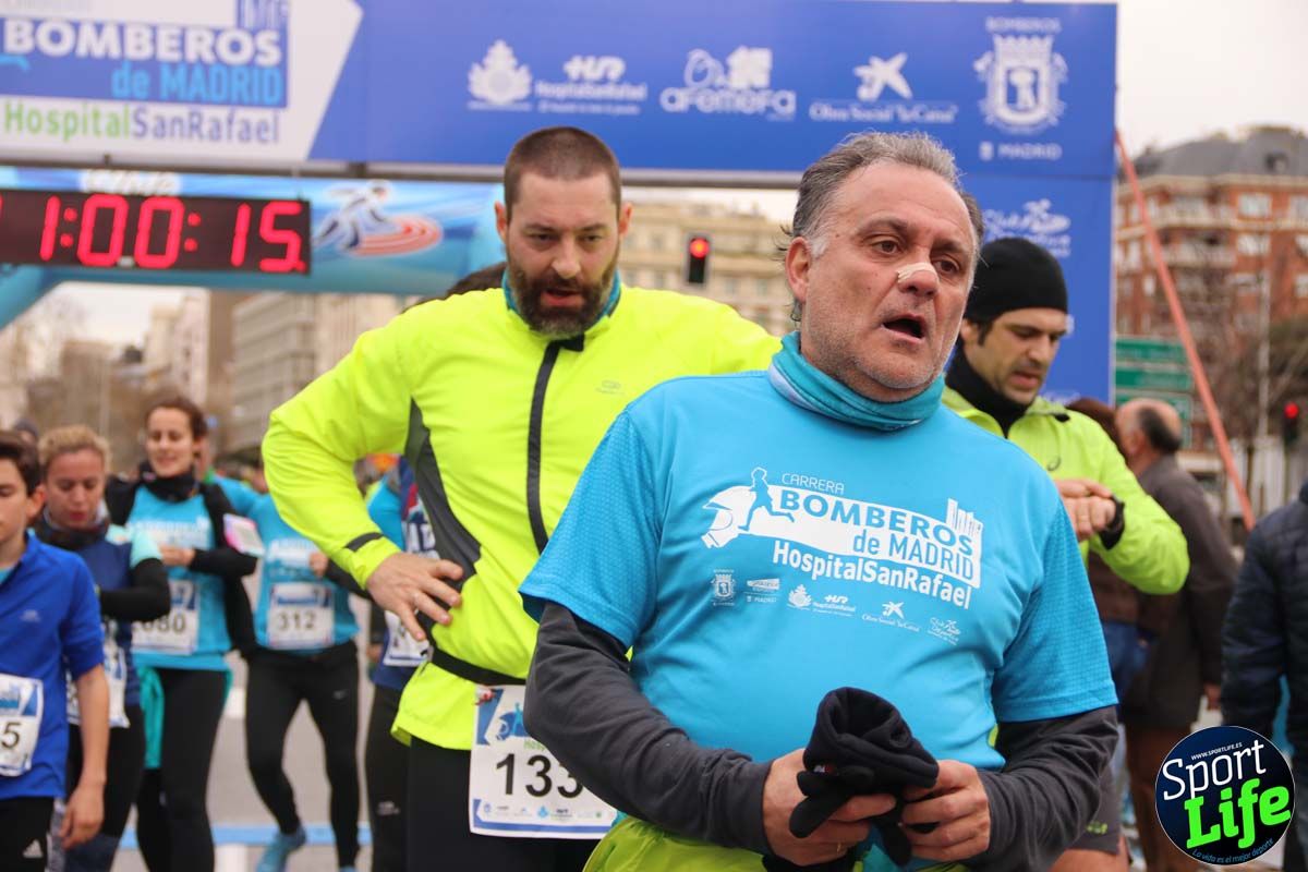 Carrera de Bomberos de Madrid-Hospital San Rafael meta 7, del minuto 55 a 1h