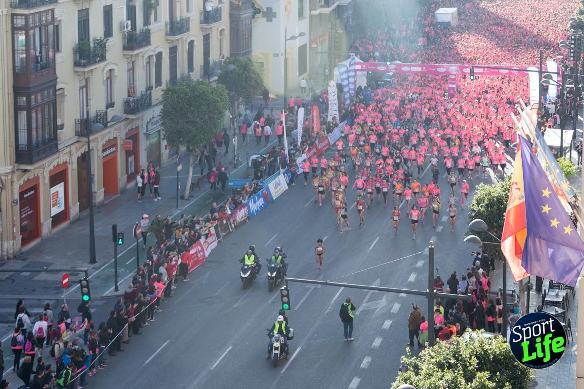 Carrera de la mujer Valencia 2018_ambiente salida