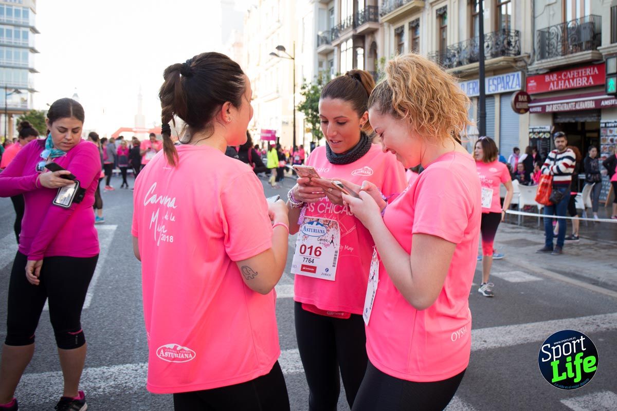 Carrera de la mujer Valencia 2018_ambiente salida